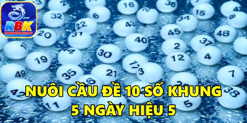 Nuôi Cầu Đề 10 Số Khung 5 Ngày Bất Bại Miễn Phí